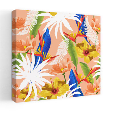 Art contemporain, palmier abstrait, art tropical