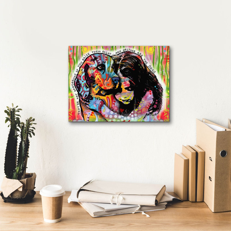 «It's Are Not Dangerous» par Dean Russo Studios, art mural sur toile, H 12 po x l 16 po x P 0,75 po