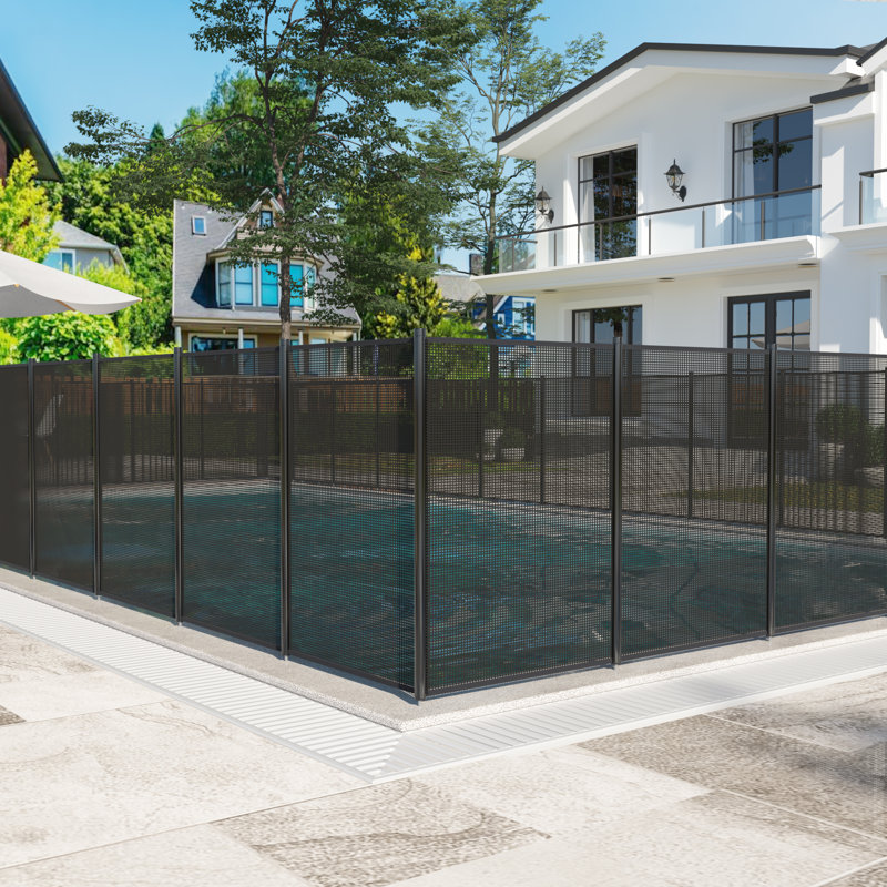 Clôture de piscine amovible VIWAT, filet de sécurité au sol pour enfants et animaux domestiques, installation facile et protection durable, noir