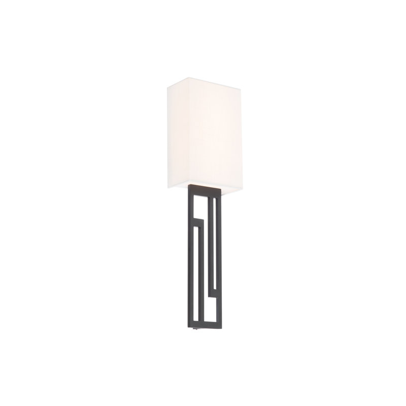 Vander LED Flush Mounted Sconce, Black, 3500K