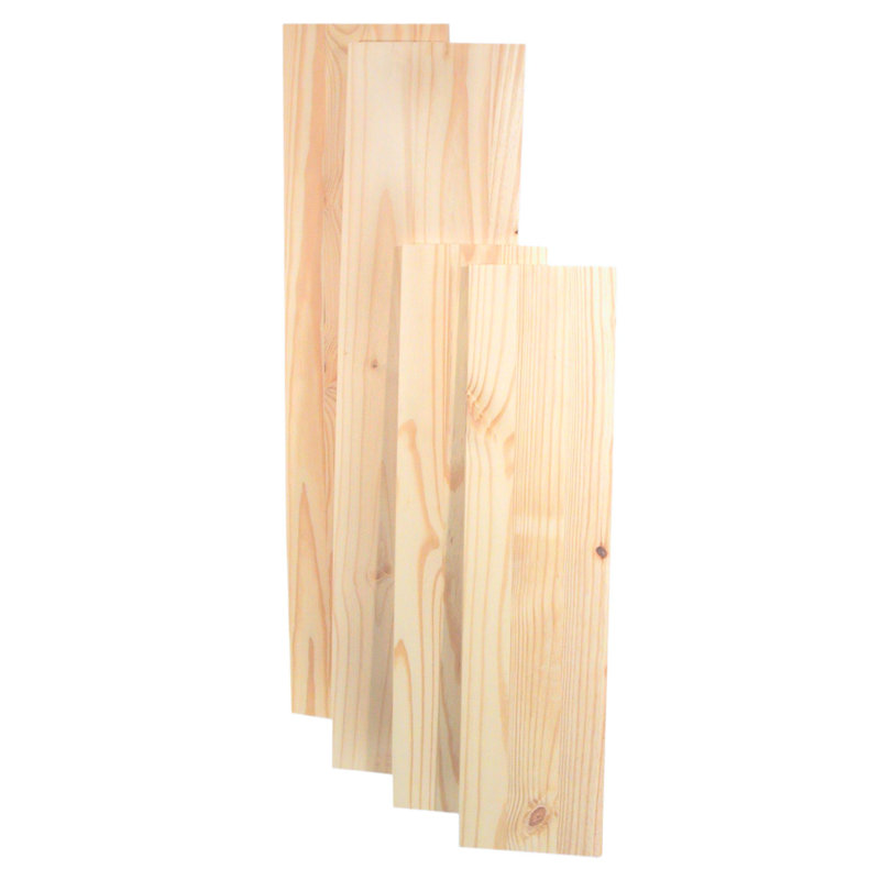 Shelving Unit Part, Laminated Shelf Board Pre-Sanded Pine, 80cm x 30cm