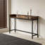 Table de canapé avec prise électrique, console
