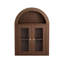 Armoire murale arquée moderne avec tablettes réglables et éclairage à DEL pour le rangement des médicaments dans la salle de bain-122820571
