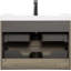 Meuble-lavabo flottant 30 po avec lavabo, meuble-lavabo mural avec lavabo à surface solide et tiroirs à fermeture en douceur entièrement assemblés-909052591