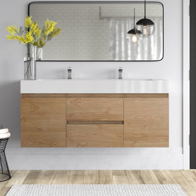 Babajide Bathroom Vanity with Acrylic Top