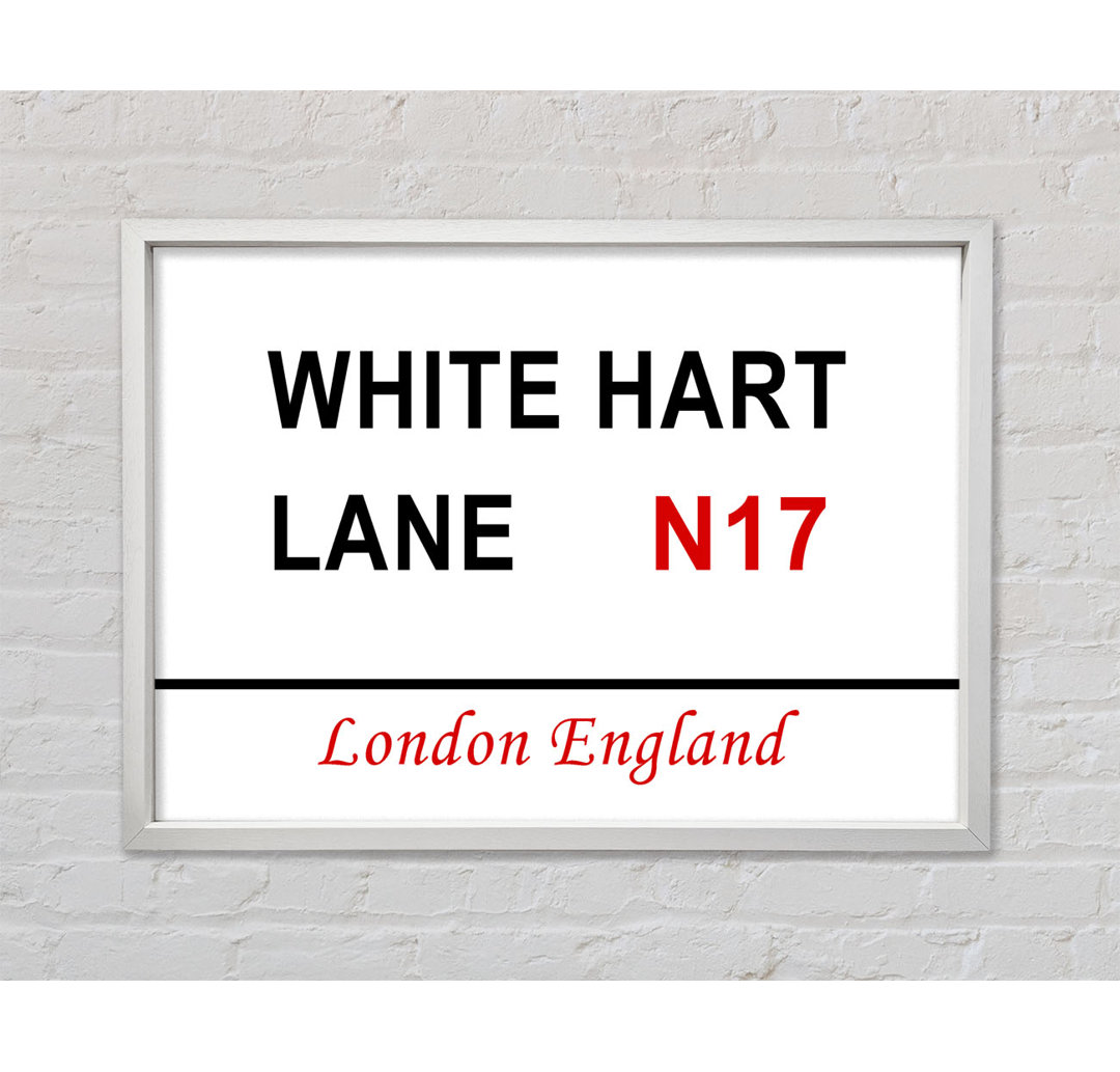 White Hart Lane Schilder - Drucken