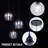 3-Light 55" Adjustable Dimmable Seeded Glass Cluster Pendant
