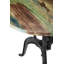 Manzo Mango Round Wood Top Dining Table with Iron Base