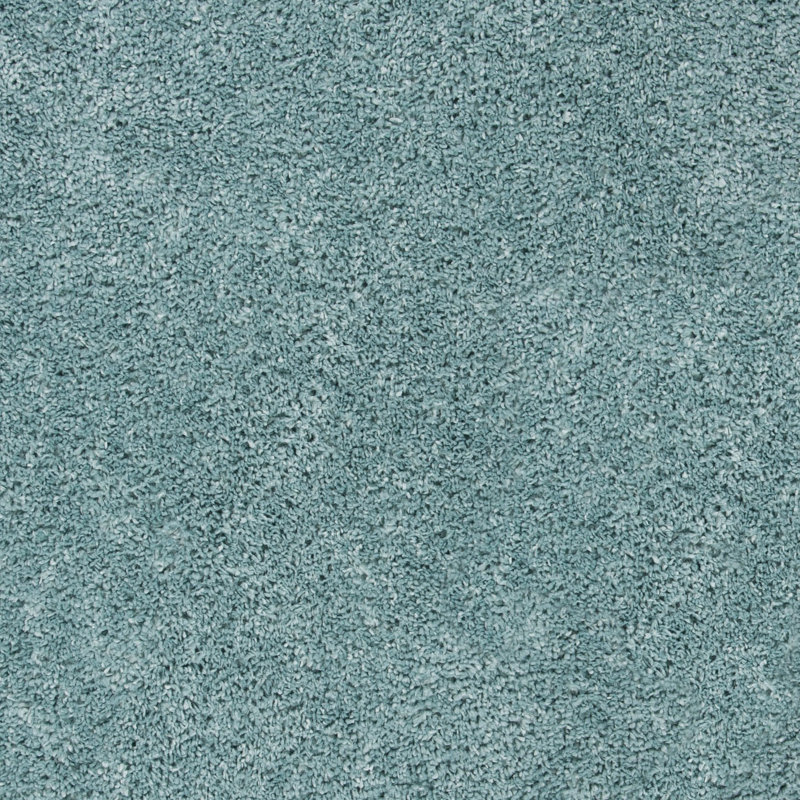 Brittney Performance solid color shag rug, Rectangle 4 pi x 6 pi, Aqua