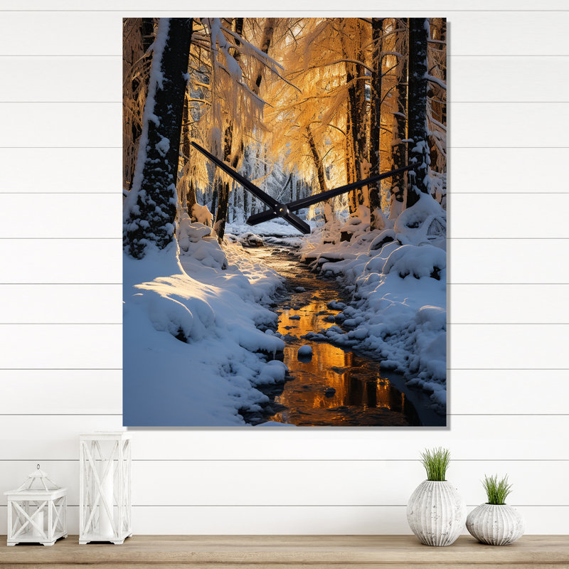 Horloge murale Iokepa - Paysages, H 28 po x l 12 po x P 1 po