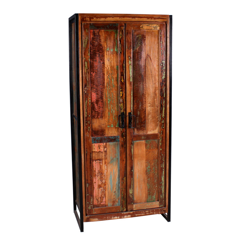 Esha 2 Door Solid Wood Wardrobe
