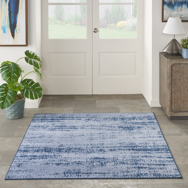 Tapis intérieur / extérieur Nourison Essentials Denim, Carré 5 pi