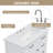 36" Bathroom Vanity With Sink,2 Drawers With Slide Rails,2 Tip-Out Drawers And 1 Door-391132927
