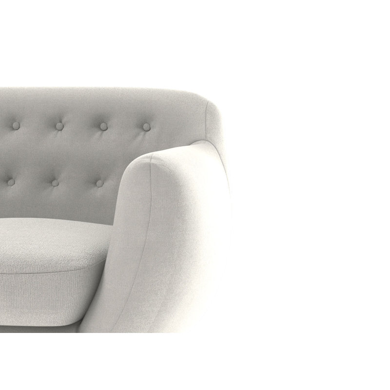 Millicent Upholstered Armchair, Light Grey
