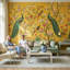 Peacocks Wallpaper Floral Birds Wall Mural-588222819-588222829