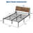 Full Metal Platform Bed Frame with Headboard, No Box Spring Needed, Under-Bed Storage-129171923