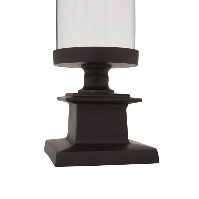 Stainless Steel Tabletop Hurricane, Black