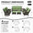 Holoman 7 - Person Wicker Patio Furniture Set With Swivel Chairs, All-Weather Outdoor Rattan Sofa Conversation Set With Cushions For Garden, Backyard & Porch-992629705