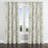 Floral Blackout Curtains - Modern Linen Sage Grommet Curtain - 1 Panel-456700770-456700771