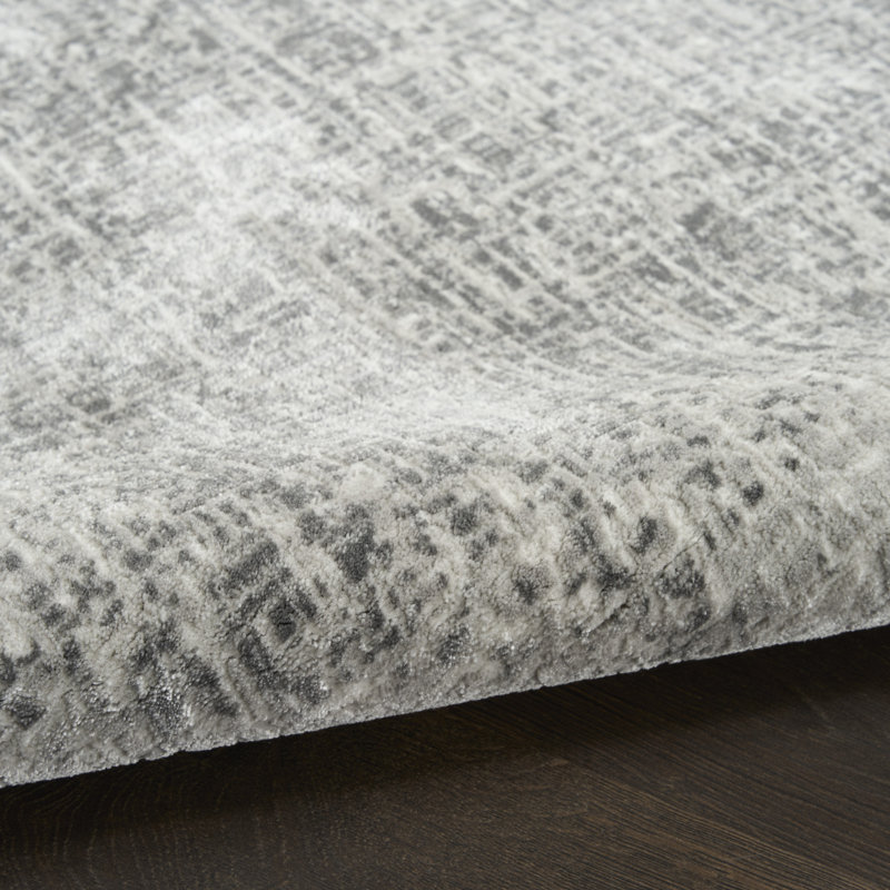 Tapis d'intérieur moderne gris clair DKNY Grand Street, Tapis de couloir 2 pi 2 po x 10 pi