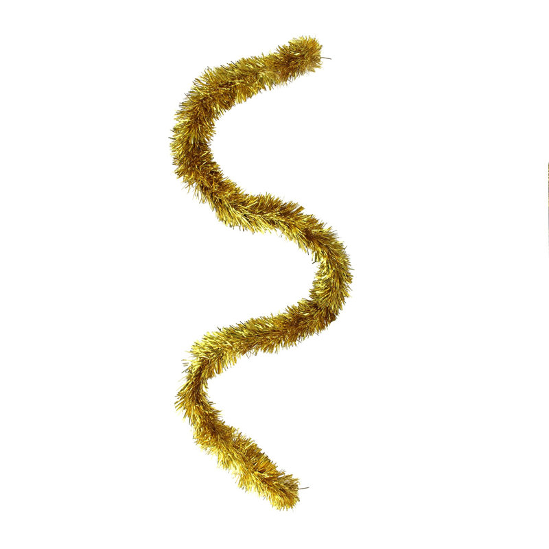 Guirlande Shins Tinsel - 25 pi x 4 po - Or deux tons