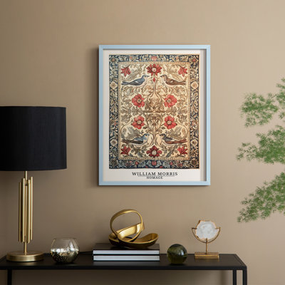 WM MORRIS Series CCCXCI Framed Print - Solid Wood