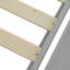 Structure de lit plateforme tapissier avec support de lattes en bois massif et conception de lit superposé polyvalent