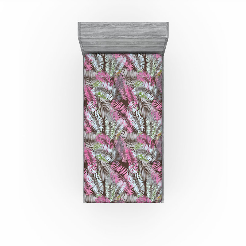 Drap-housse Ambesonne Exotics Aloha, Drap-housse de taille simple