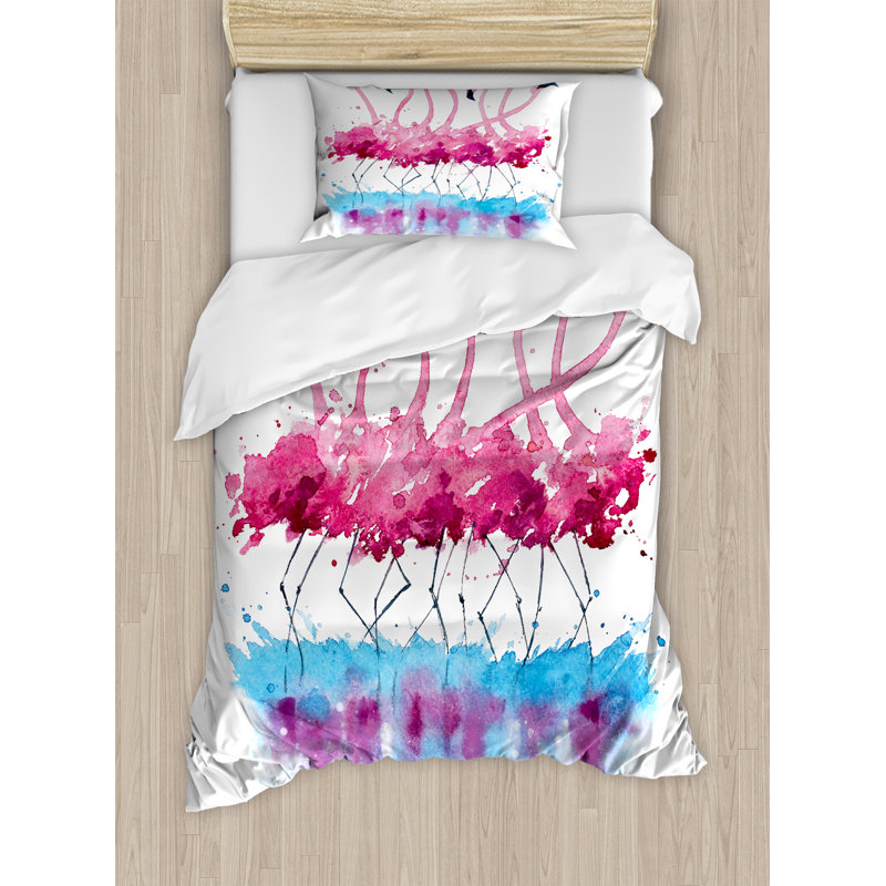 Animal Coastal Polyester Duvet Cover, Twin