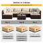 Ensemble de conversation modulaire en rotin 7 pièces avec coussins Fourcheville-1821604922