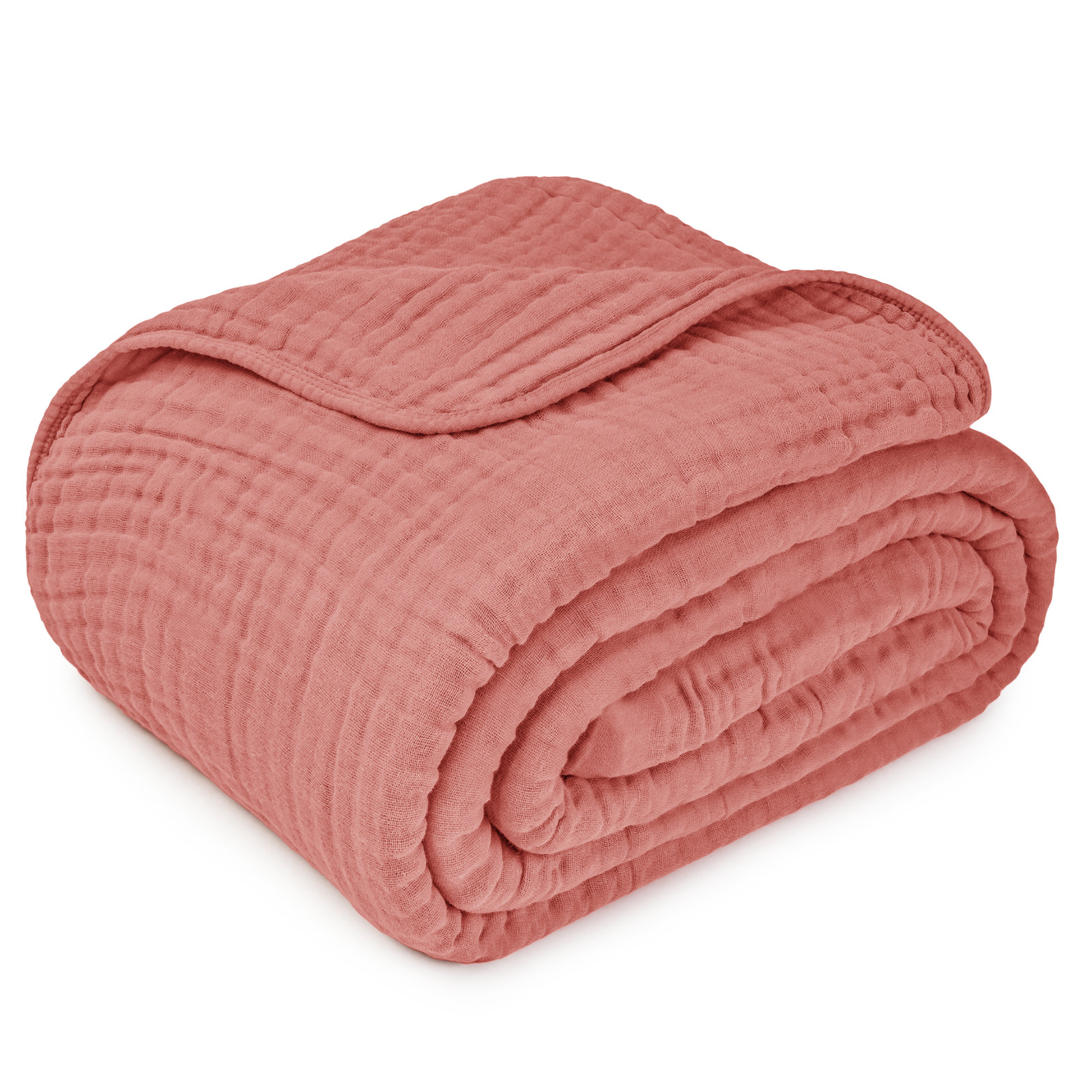 Karlina Muslin Blanket, Twin, Red