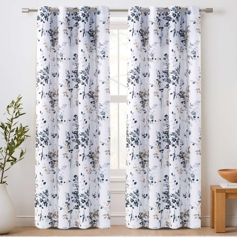 Blackout Curtains for Living Room Darkening Thermal Insulated Panels Light Blocking Grommet Curtains/Drapes, 2 Panels