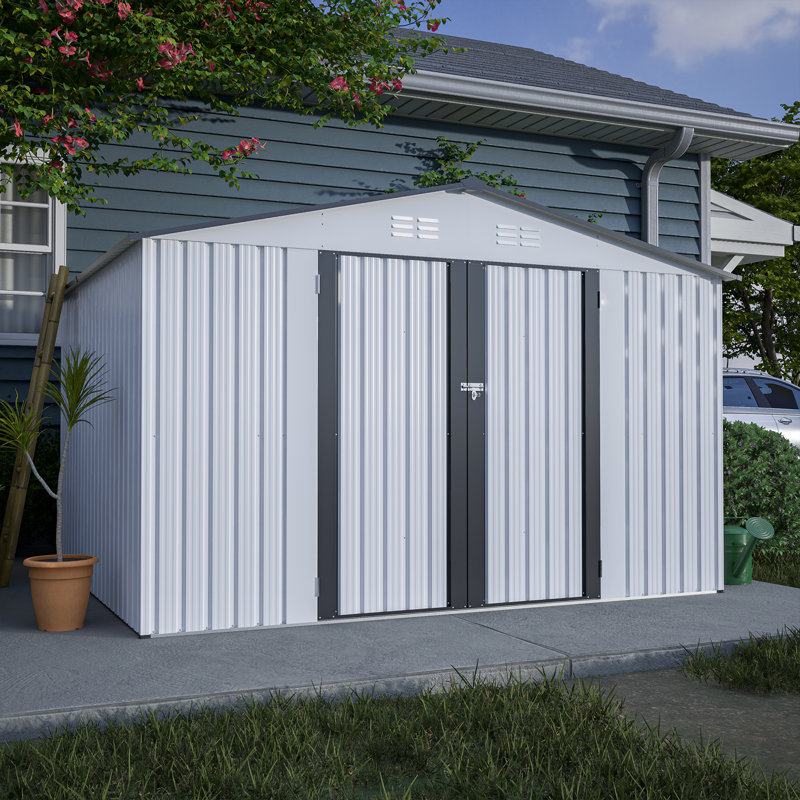 Remise de rangement extérieure, H 76,2 po x l 119 po x P 98,3 po