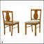 Ensemble de salle à manger 5 pièces en bois de chêne naturel antique, table en bois massif et 4 chaises rembourrées, conception peu encombrante pour des repas confortables