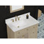 Meuble-lavabo simple 36 po avec plateau en quartz de Carrare blanc Ronnie, pré-assemblé