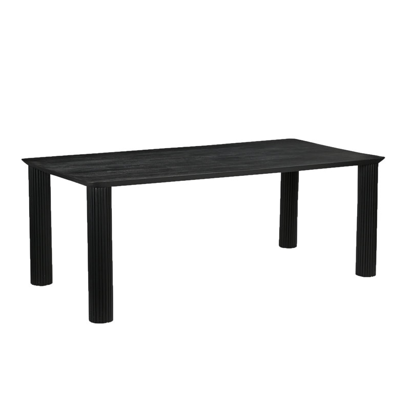 Table de salle à manger Woburn, Noir, 29.5"H x 59"L x 39.5"W