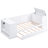 Twin Daybed In White With Drawer Storage, Trundle & Electrical Charging - Solid Wood Power Convenient-541083638