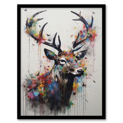 Avishi Modern Monarch Of The Glen Stag - Single Picture Frame Print