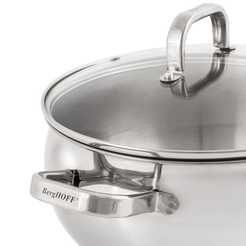 Batterie de cuisine à vapeur en acier inoxydable 18/10 3 pièces BergHOFF Belly Shape