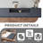 102.4'' Gray Entertainment Center For Tvs Up To 75", Modern Wooden Media Console Set Of 2 Includes Tv Stand With Storage And 3-tier Display Case With 2 Drawers For Living Room And Bedroom-1471135517-1490772145