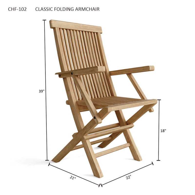 Classic Outdoor Teak Lounge Chair
