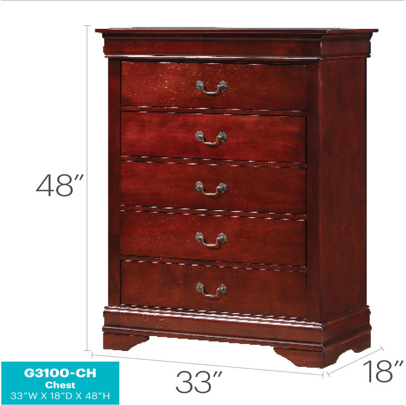 Commode Louis Phillipe G3100-CH, Cerisier