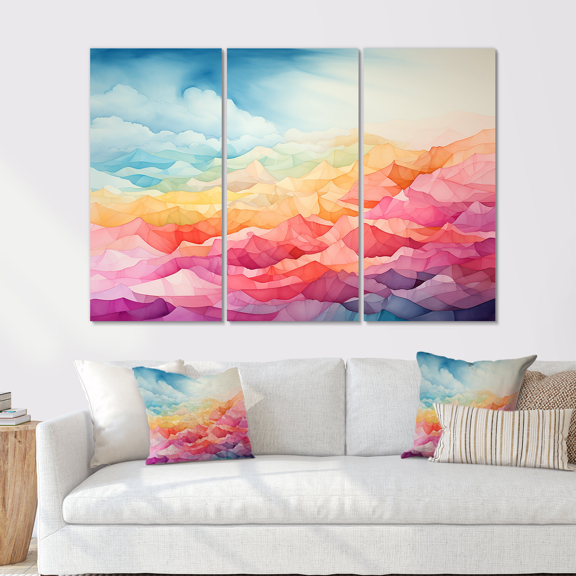 Design Art Aurora Borealis Minimalism Charm - Aurora Borealis Wall Art