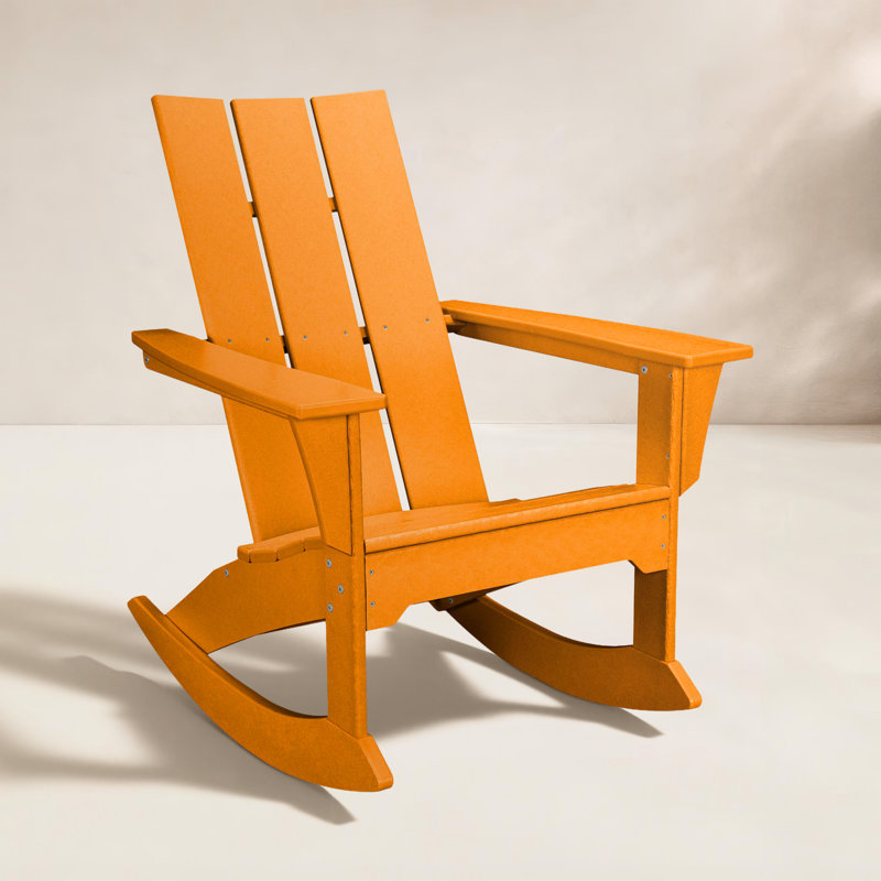 Chaise berçante Adirondack POLYWOOD, Tangerine