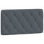 vidaXL Bed Frame with LED without Mattress Piran Dark Grey 100x190 cm Velvet-118101773-118101775