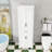 Freestanding Bathroom Storage Cabinet with Drawer, Adjustable Shelves and Damping Hinges-101885561