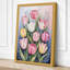 Tulips in Soft Bloom Botanical - Wrapped Canvas-640568297-640568293