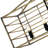 Luminaire suspendu noir / brun clair à 5 lumières l 33,1 po Empris