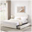 Grand lit plateforme tapissier Liv
