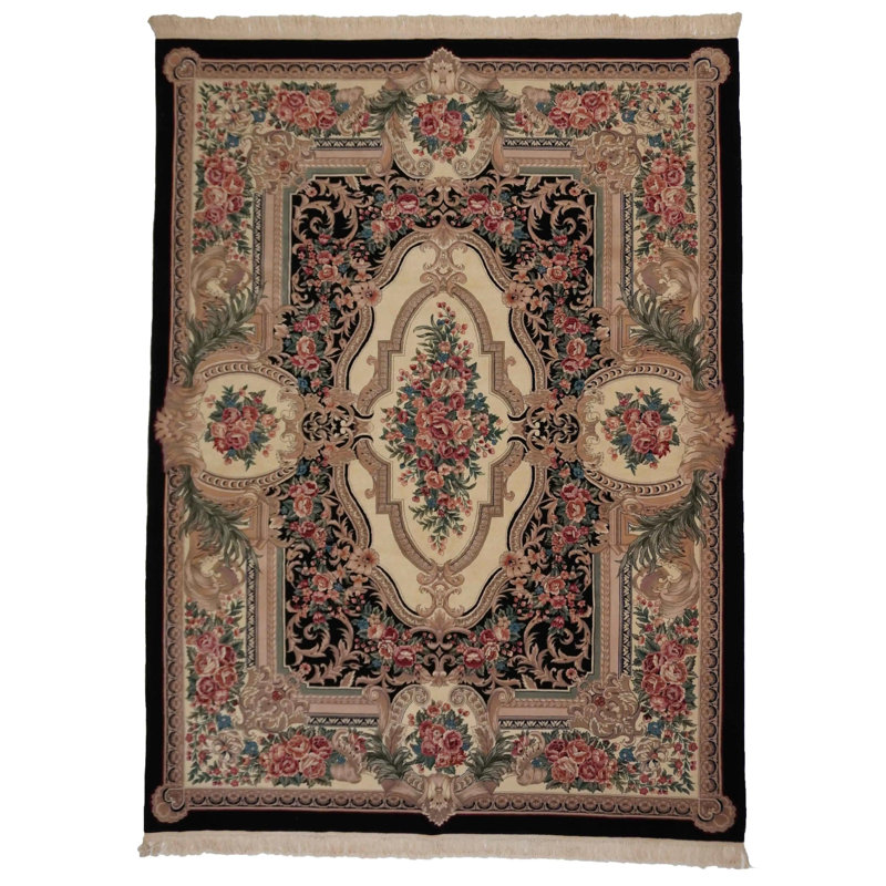 9'X12' Oriental Area Rug in Black